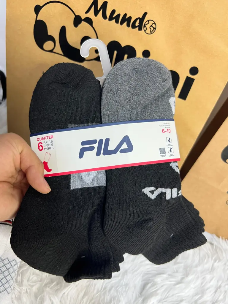Pack x6 Medias Fila Negro