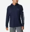 SUDADERA COLUMBIA CON CAPUCHA AZUL