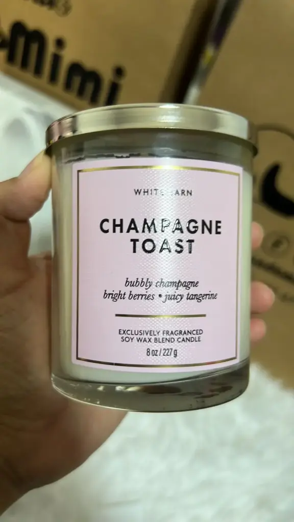 Vela Bath and Body Works Aromatica Champagne Toast 
