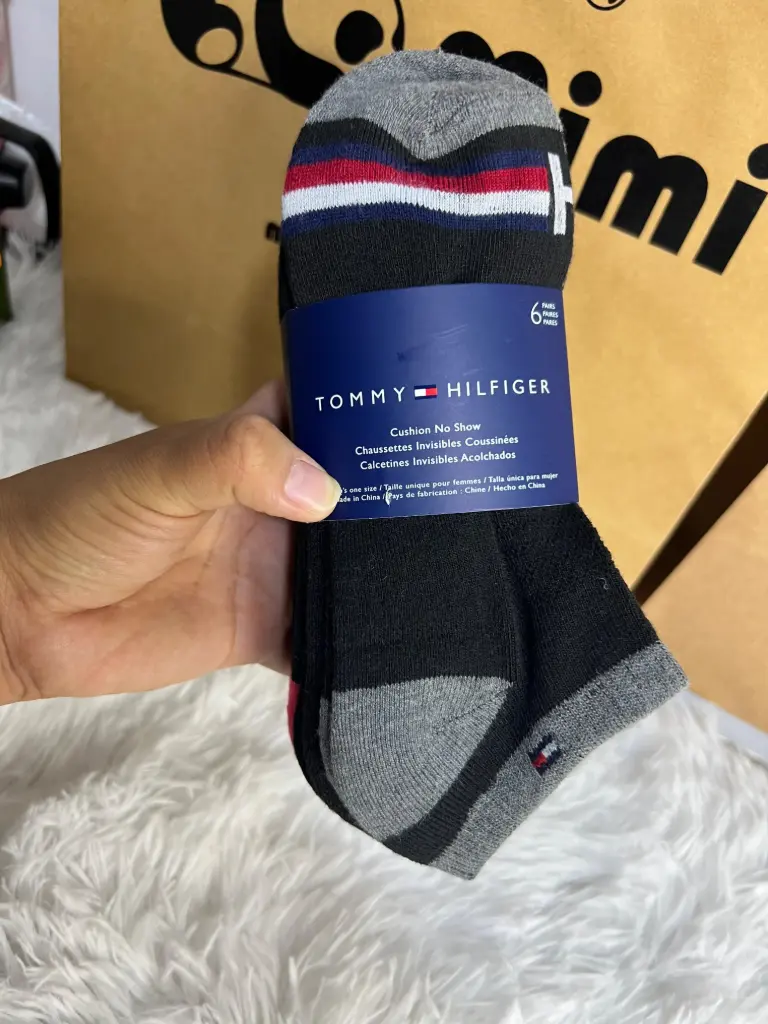 PACK X6 MEDIAS TOMMY HILFIGER TVW241NS01001 NEGRO 