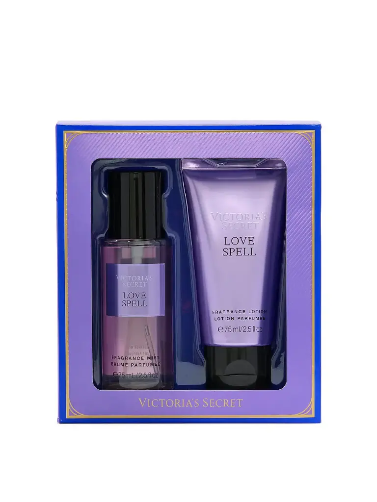 Mini Duo Victoria's Love Spell Mist & Lotion Set de regalo 2.5 oz