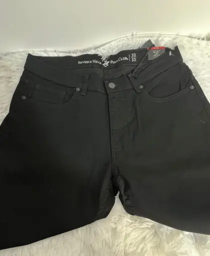 Pantalon Polo Negro Strech Denim MBDJ4ROA