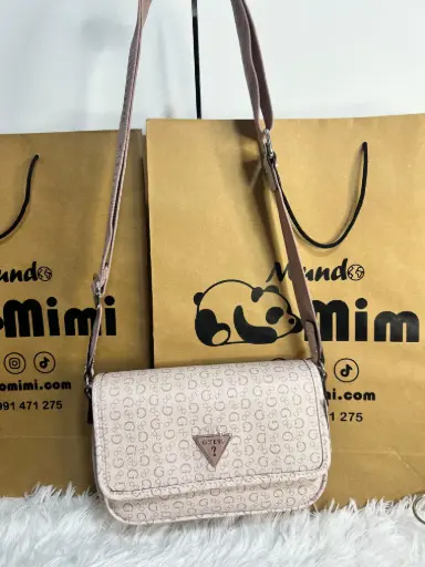 Crossboddy Guess Monograma Rosa Claro con Logo SV984570