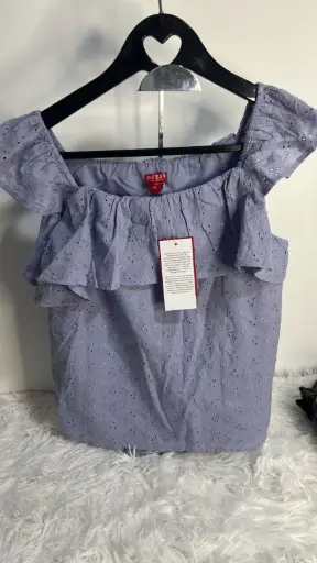 Polo Guess Kids Palmer Manga Cero Celeste G4T8