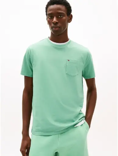 Camiseta con bolsillo Tommy Hilfiger Everyday para hombre - Verde