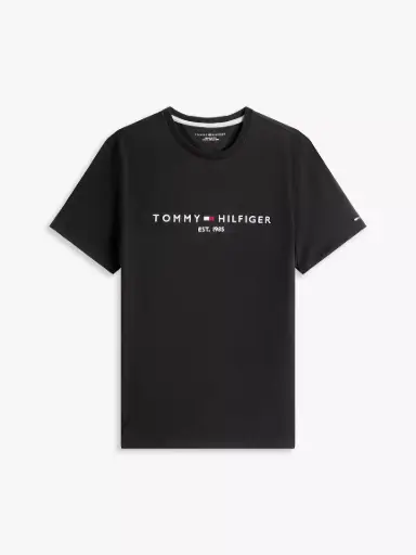 Polo Logo Bordado Tommy Hilfiger Negro 78J6318 BDS